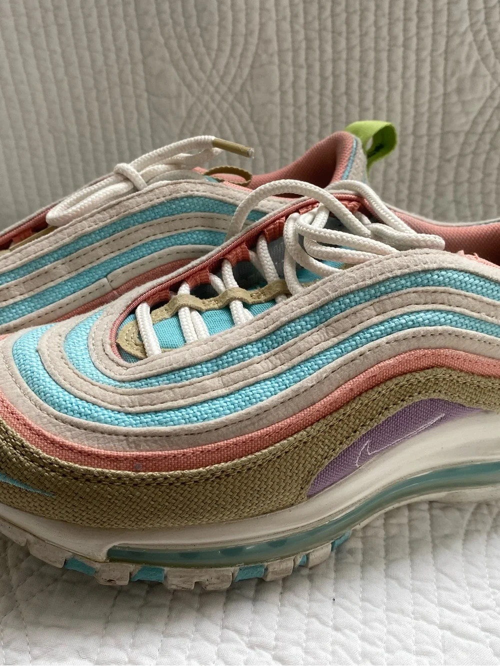 Kids Nike Multicolor Layered Wave Sneakers - Canvas Upper